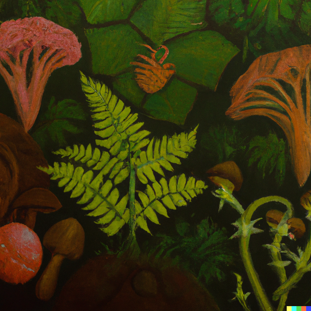 https://cloud-418f78sul-hack-club-bot.vercel.app/0dall__e_2022-10-01_15.50.52_-_oil_painting_showing_the_evolution_of_plants_and_fungi_into_rational_creatures..png
